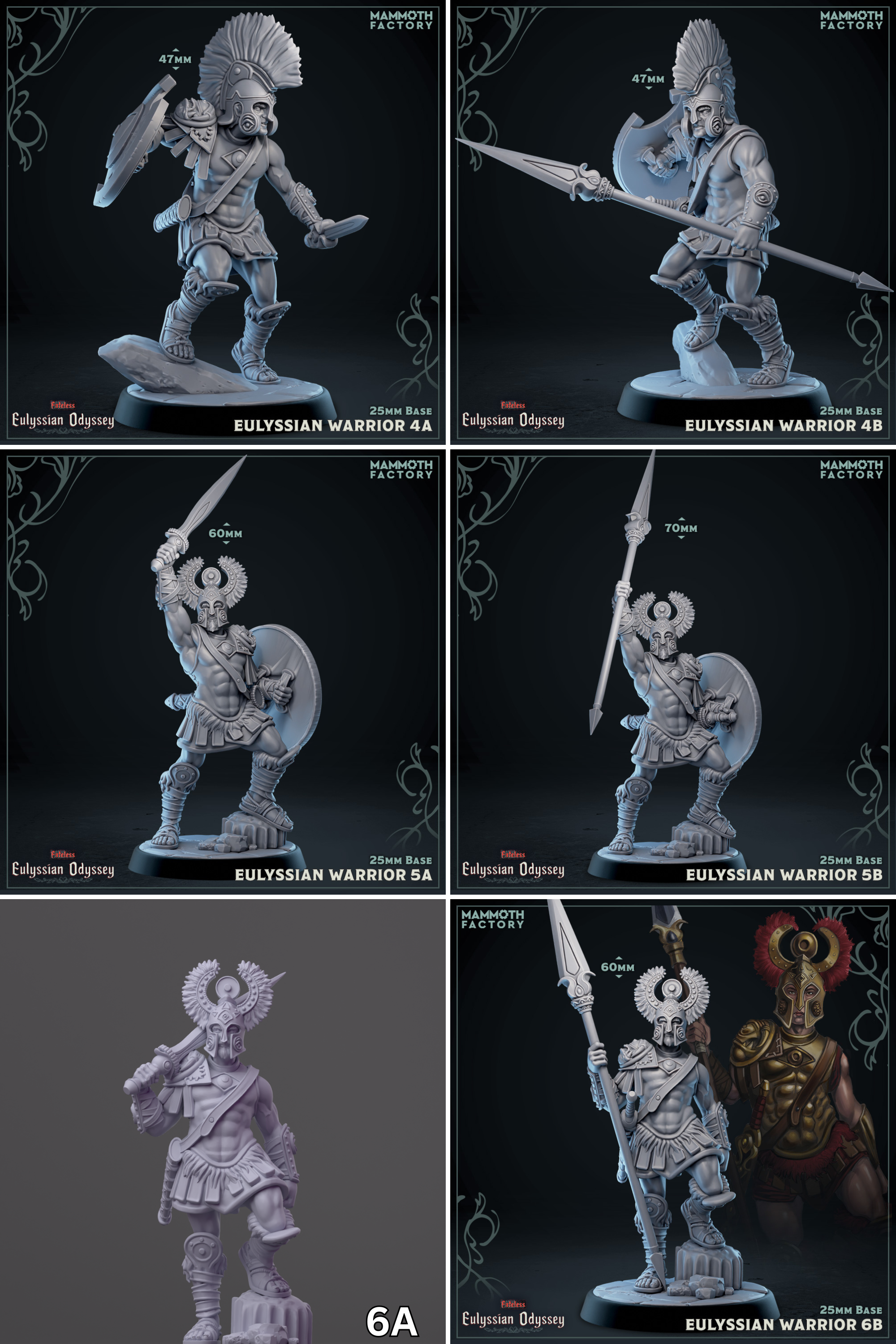 a series of photos showing different types of figurines