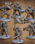 Vanguard Fighters - Vanguard Fighters Guild - 3d Printed Miniature sculpted by Artisan Guild