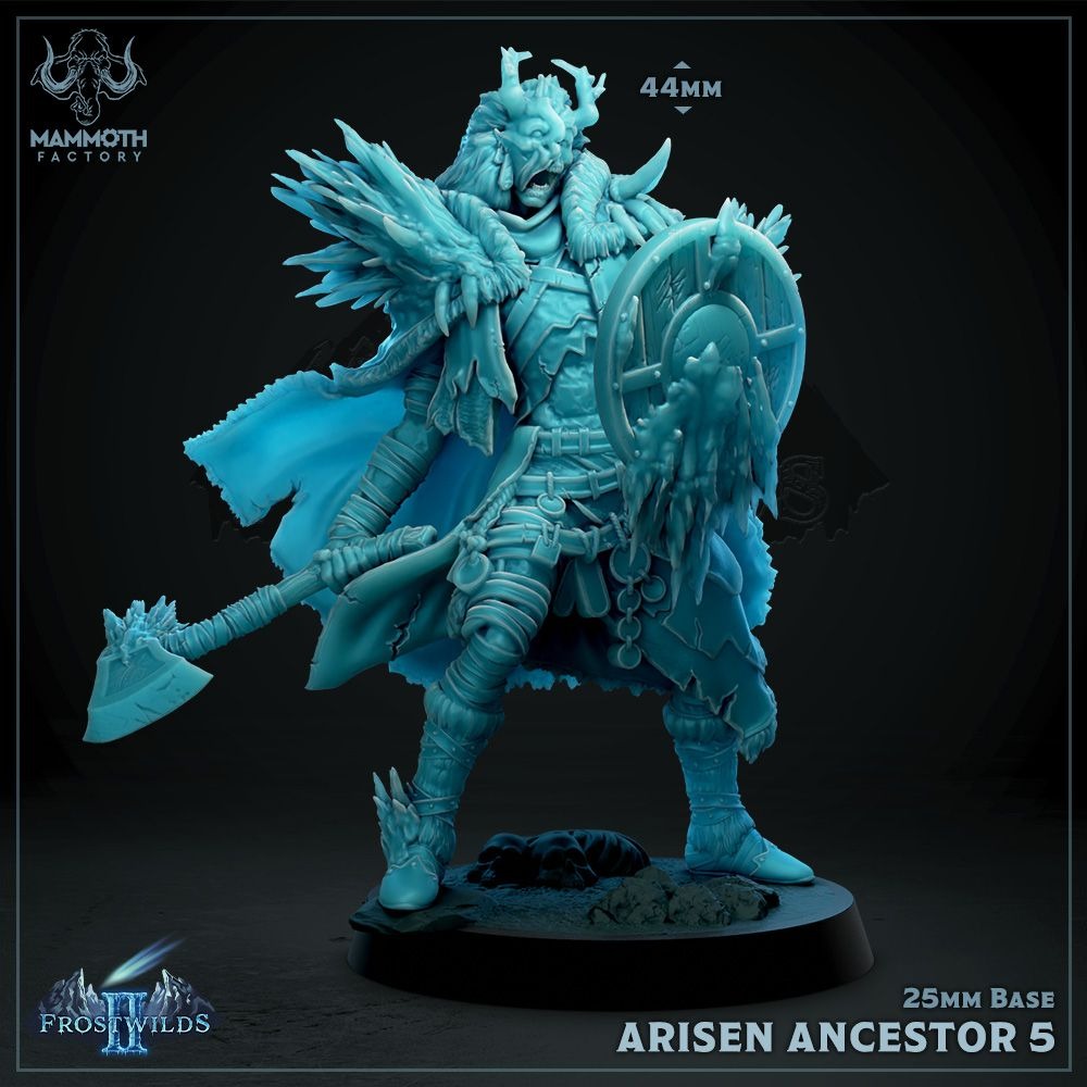 Arisen Ancestor - Frostwilds Pt 2 - 3d Printed Miniature by Mammoth Factory