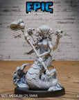 Naga Queen - 3d Printed Miniature Sculpted by Epic Miniatures