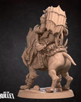 Orc Warg Rider Lieutenant - Bullet Rings: Evil- 3d Printed Miniature sculpted by Bite the Bullet