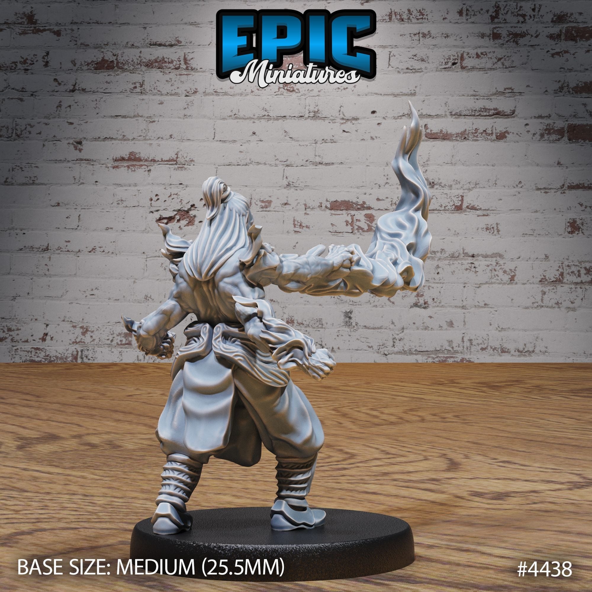 Rage Demon Asura - 3d Printed Miniature Sculpted by Epic Miniatures