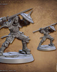 Vanguard Fighters - Vanguard Fighters Guild - 3d Printed Miniature sculpted by Artisan Guild