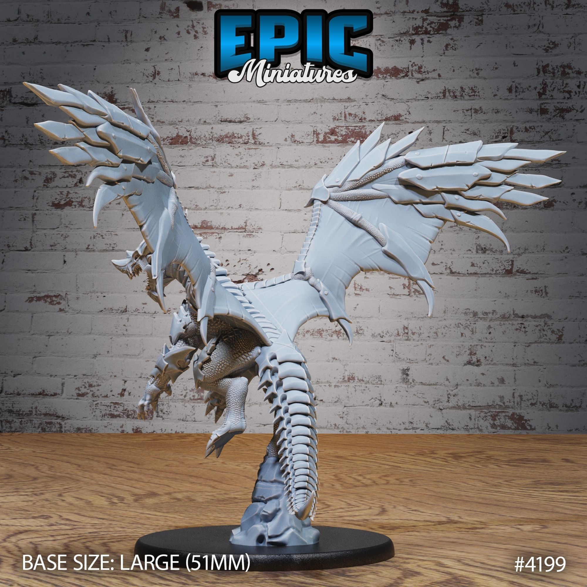 Armored Dragon - 3d Printed by Epic Miniatures