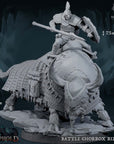 Battle Ghorrox and Rider - 3d Printed Miniature by Mammoth Factory