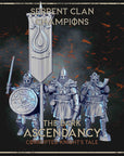 Serpent Clan Champions - 3d Printed Miniature Sculpted by Saga Miniatures