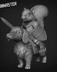 Squirrel Dachsund Cavalry - 3d Printed Miniature Sculpted by Goon Master Games