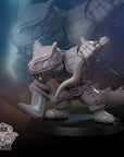 Aggro Allosaurs Guild - 3d Printed Miniature by DiceHeads