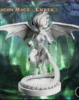 Dragon Mage Ember - 3d Printed Miniature by Ravi (RKS3D)