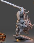 Larnak Skullrend - Ironmane Minotaurs of Emberhold - 3d Printed Miniature sculpted by Daybreak Miniatures