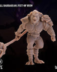 Gnoll Barbarian, Fist of Ruin - 3d Printed Miniature by Arcane Minis