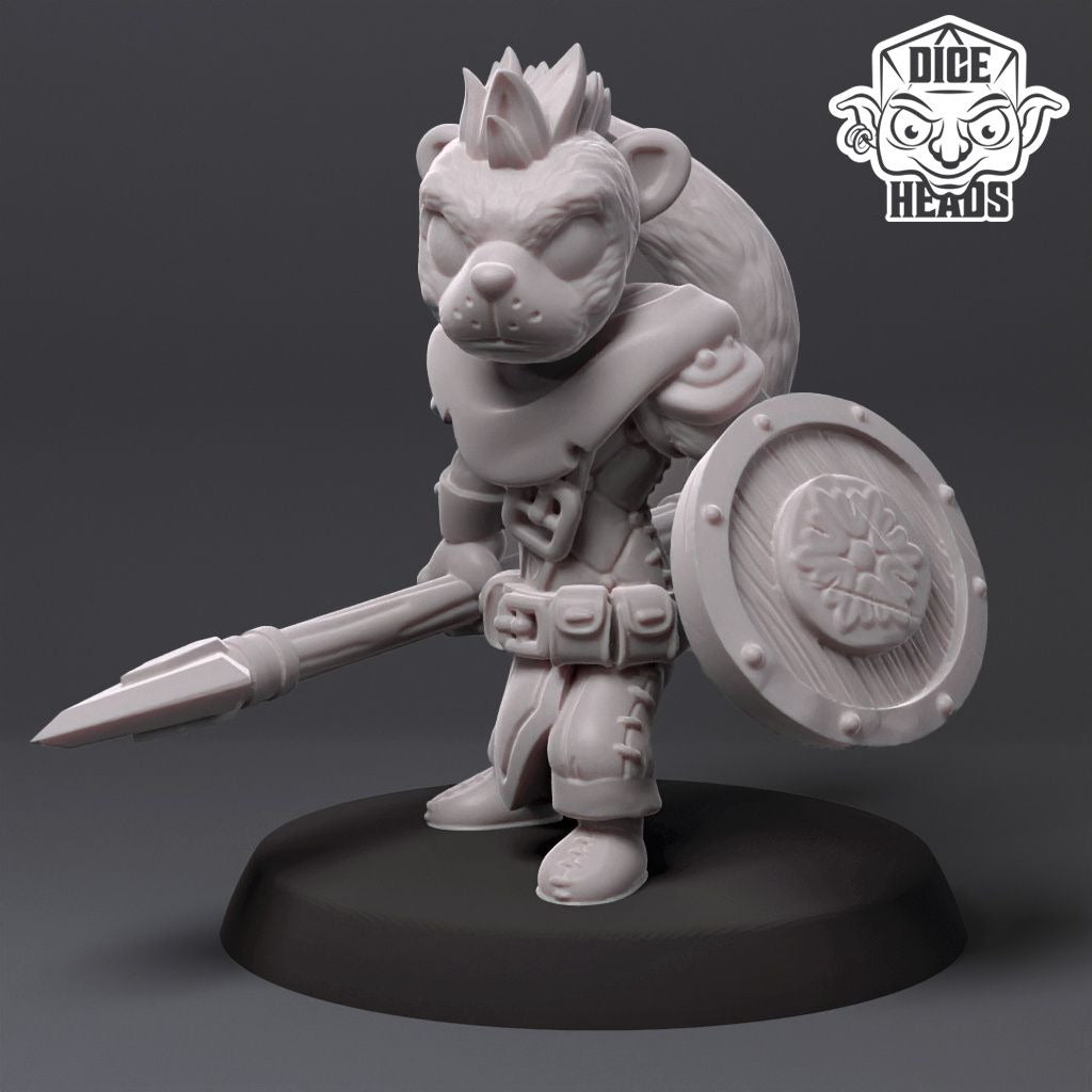 Weasel Infantry - 3d Printed Miniature by DiceHeads