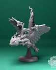 Axolotl Dragon Riders - 3d Printed Miniature by DiceHeads