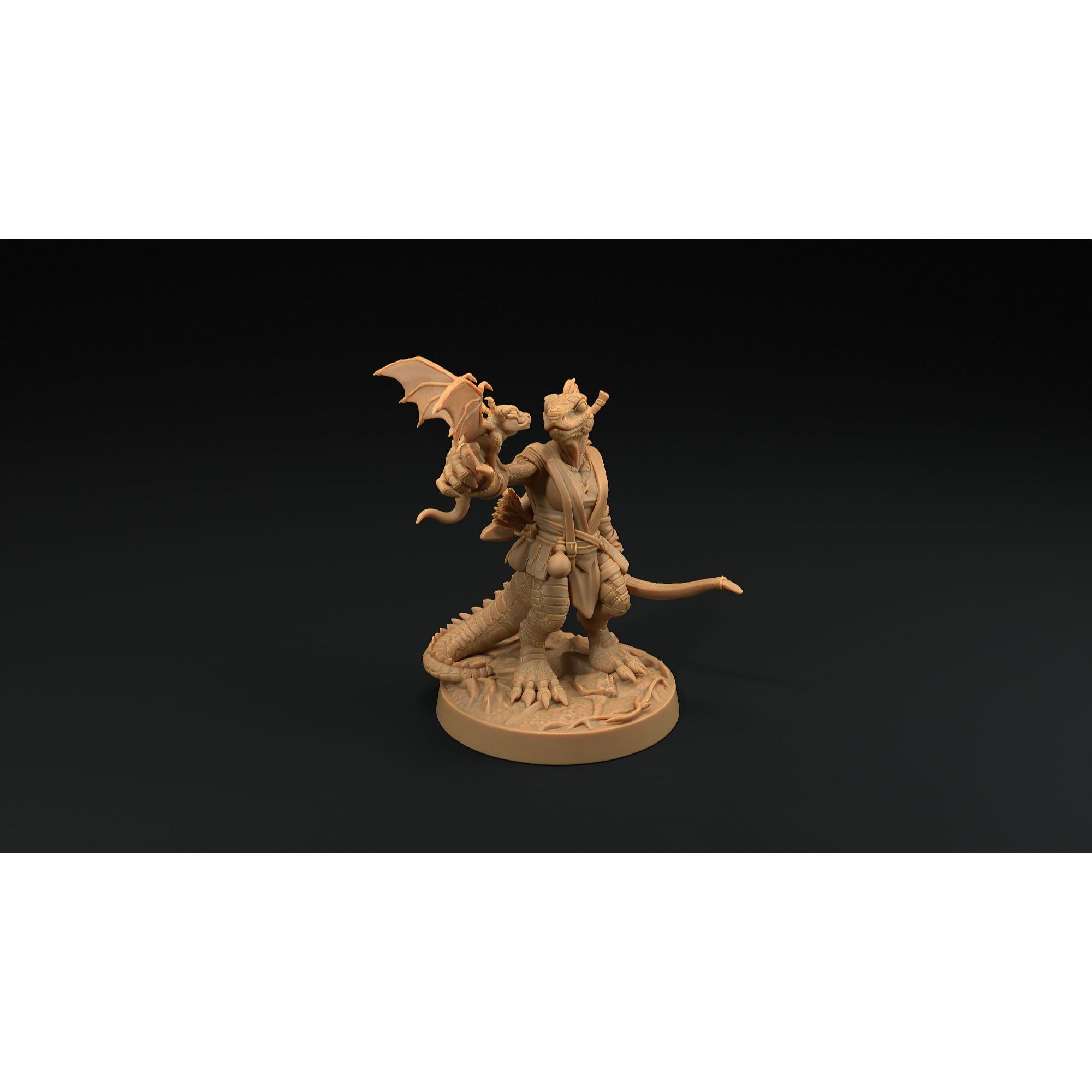 Aela Greenscale - 3d Printed Miniature by Dragon Trappers Lodge