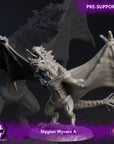 Stygian Wyverns - Stygian Scalebound - 3d Printed Miniature by Blackcrest Miniatures