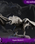 Stygian Wyverns - Stygian Scalebound - 3d Printed Miniature by Blackcrest Miniatures