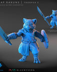 Rakun Troopers - Scrap Rakuns - 3d Printed Miniature by Blue Wyvern