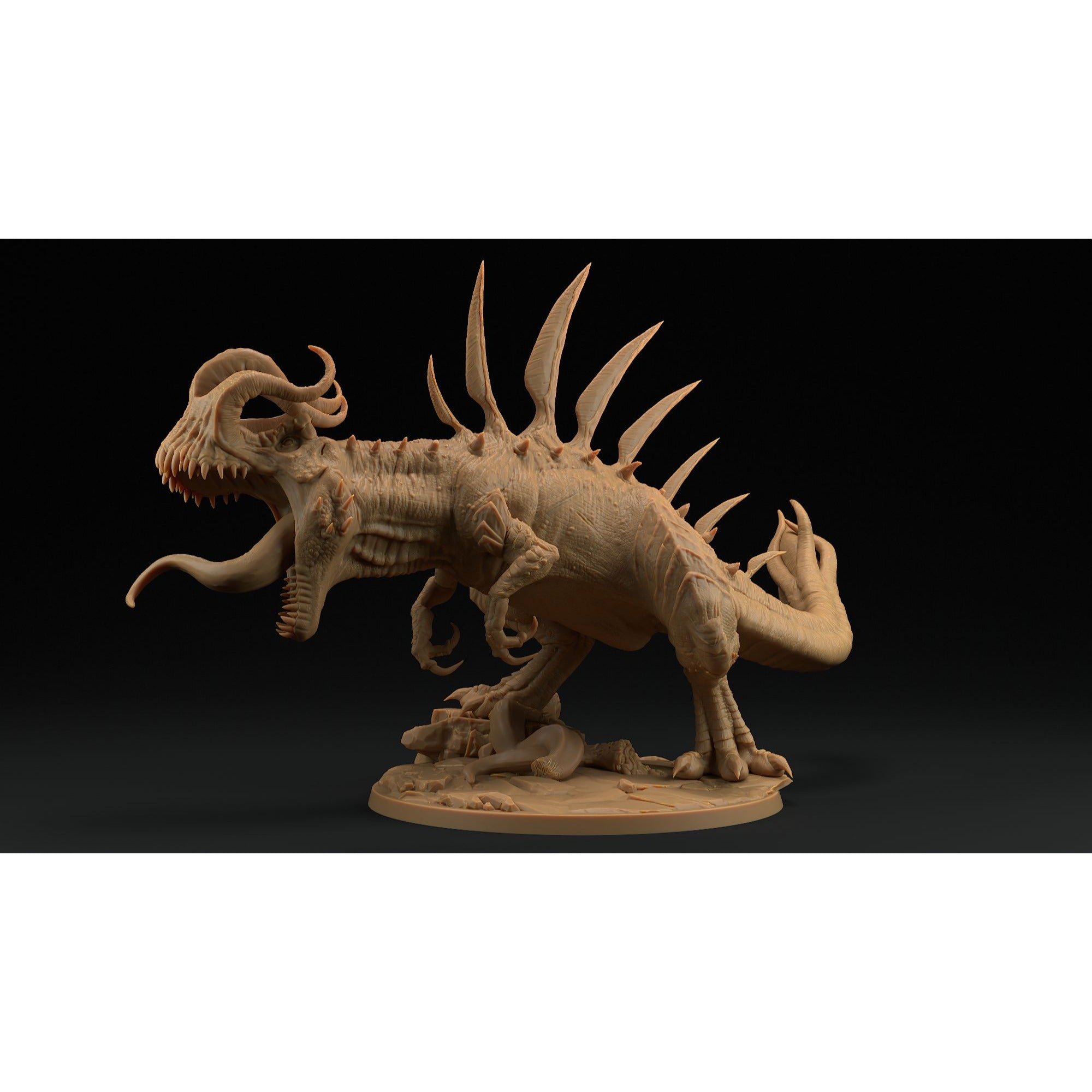 Cerebrasaurus Rex - 3d Printed Miniature by Dragon Trappers Lodge