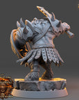 Goroth Warhowl - Ironmane Minotaurs of Emberhold - 3d Printed Miniature sculpted by Daybreak Miniatures