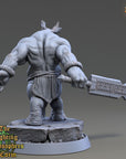 Proclus Stubb - Fighting Philosophers of Corm (Rhinofolk) - 3d Printed Miniature sculpted by Daybreak Miniatures