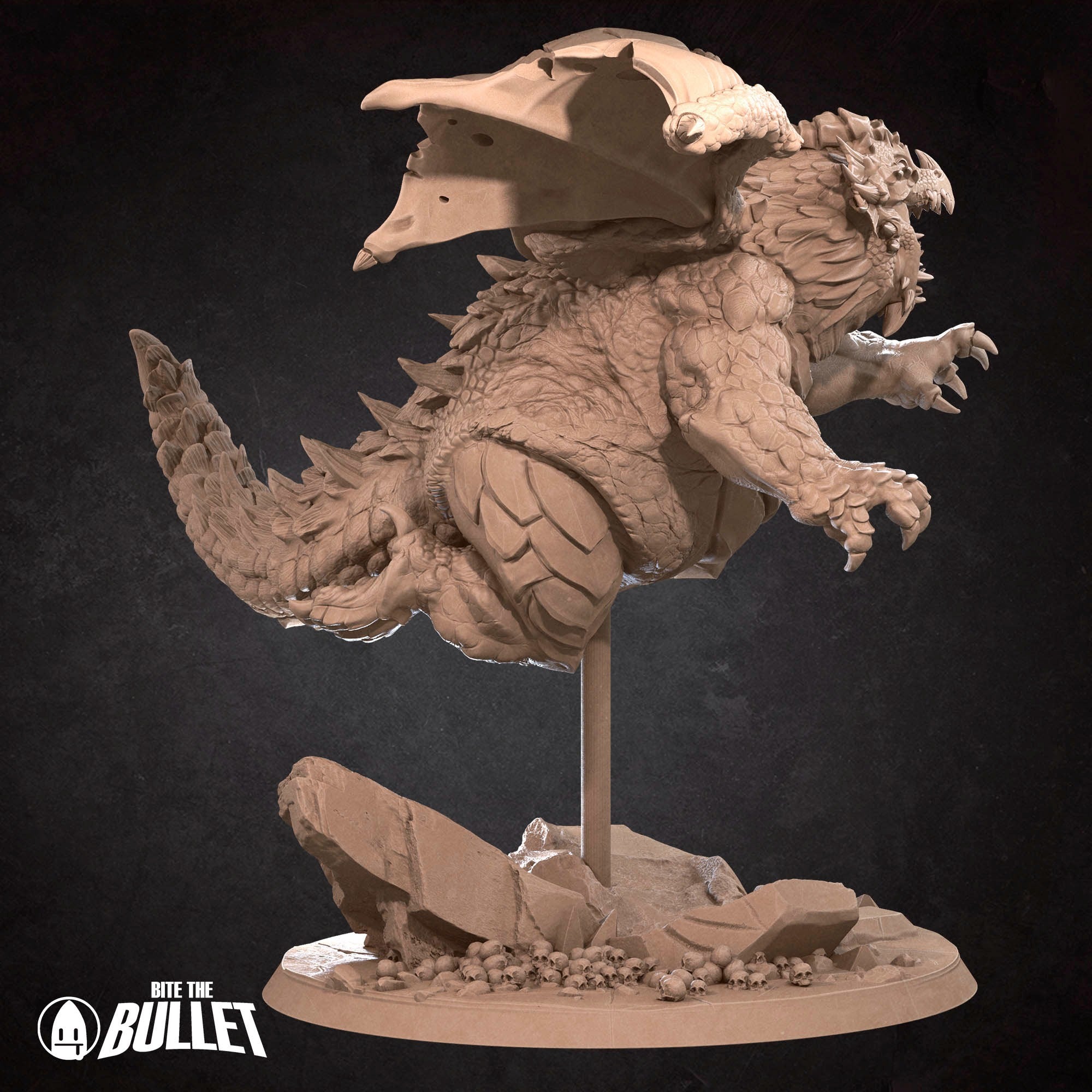 Chonky Dragon - 3d Printed Miniature sculpted by Bite the Bullet