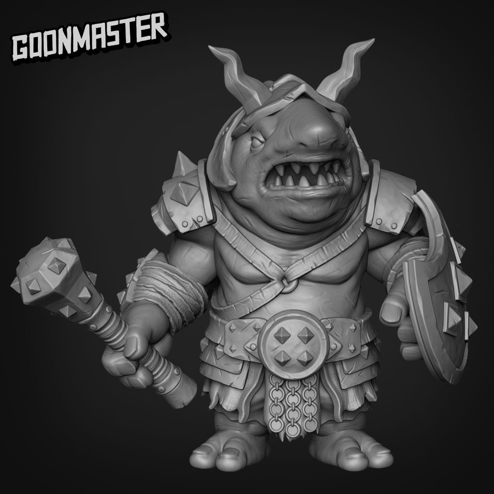 Shark Berzerkers - 3d Printed Miniature Sculpted by Goon Master Games