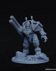 Clockwork Ancient, Space Dwarf Golem Mech - Federation of Tyr - 3d Printed Miniature by Tablehammer