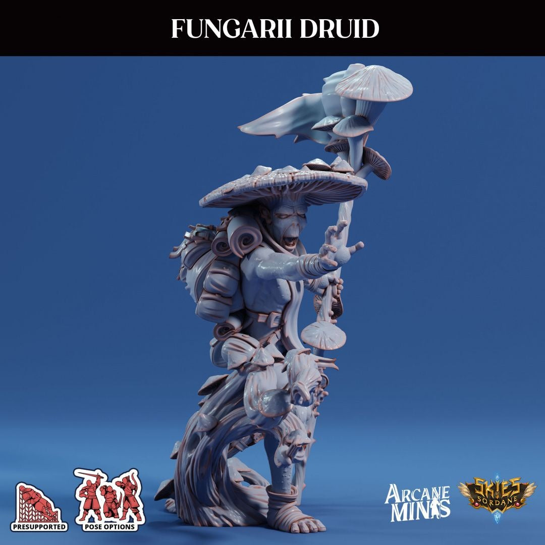 Fungarii Druid - 3d Printed Miniature by Arcane Minis