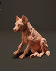 Spotted Hyenas - 3d Printed 1:24 Scale Miniature by Animal Den