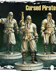 Cursed Pirates - Terror on Cursed Waters - 3d Printed Miniature Sculpted by Monolith Arts