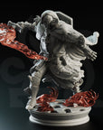 Embernos, Fire Elemi Crusader - 3d Printed Miniature Sculpted by DM Stash