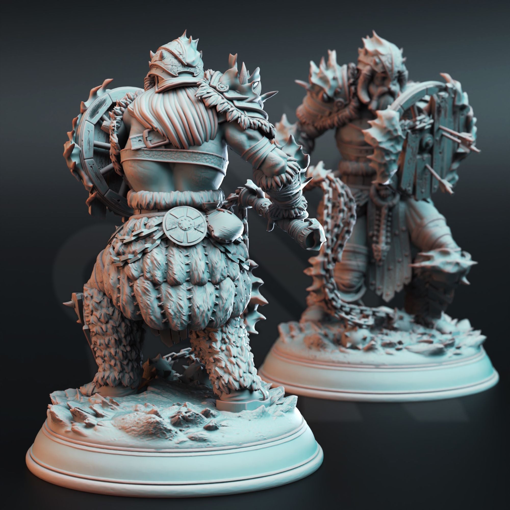 The Ugadrin - Snow Giants - 3d Printed Miniature by DM Stash