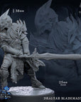 Dralfar Blademaster - 3d Printed Miniature by Mammoth Factory