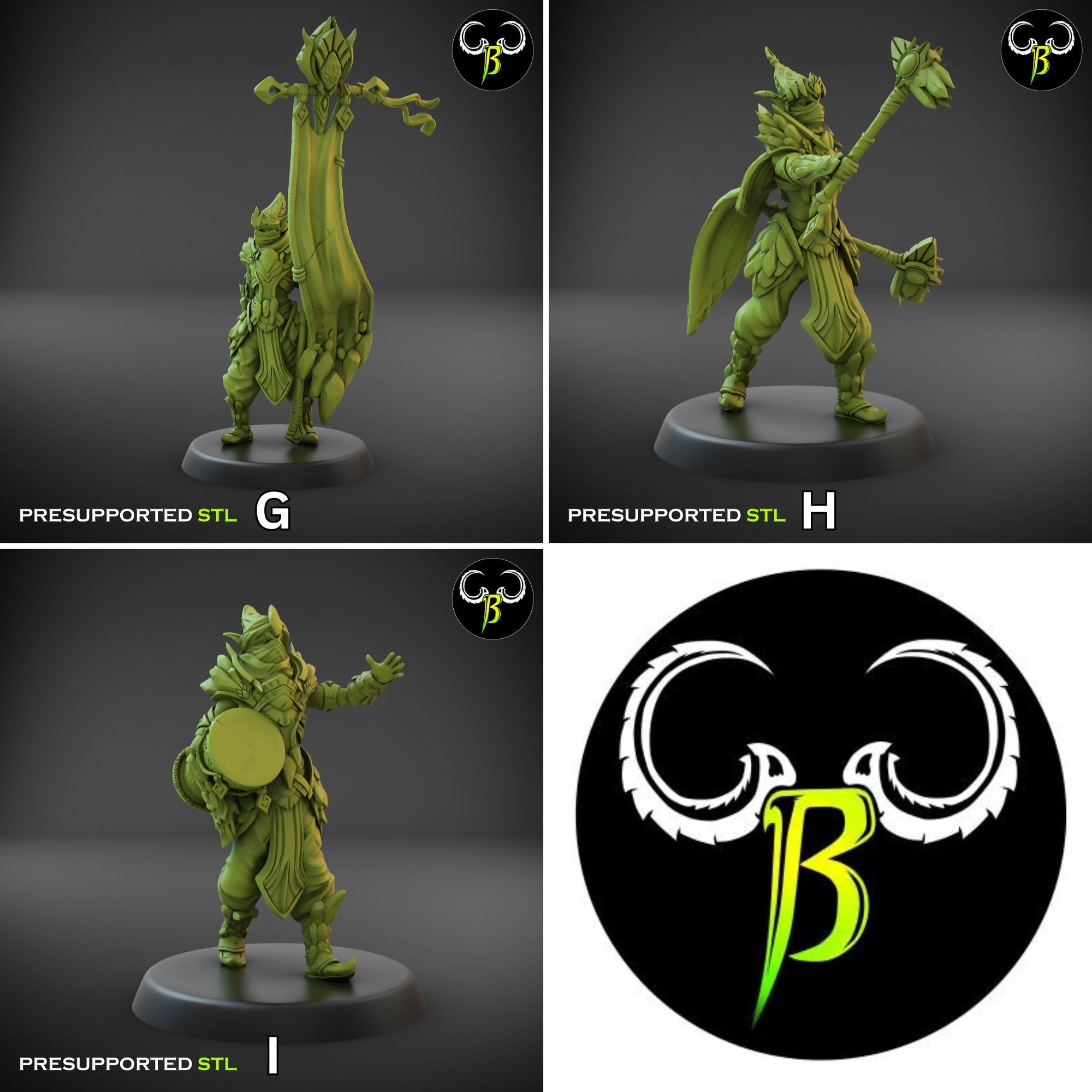 Sand Templar Hammer Squad - Sand Lords- 3d Printed Miniature Sculpted ...