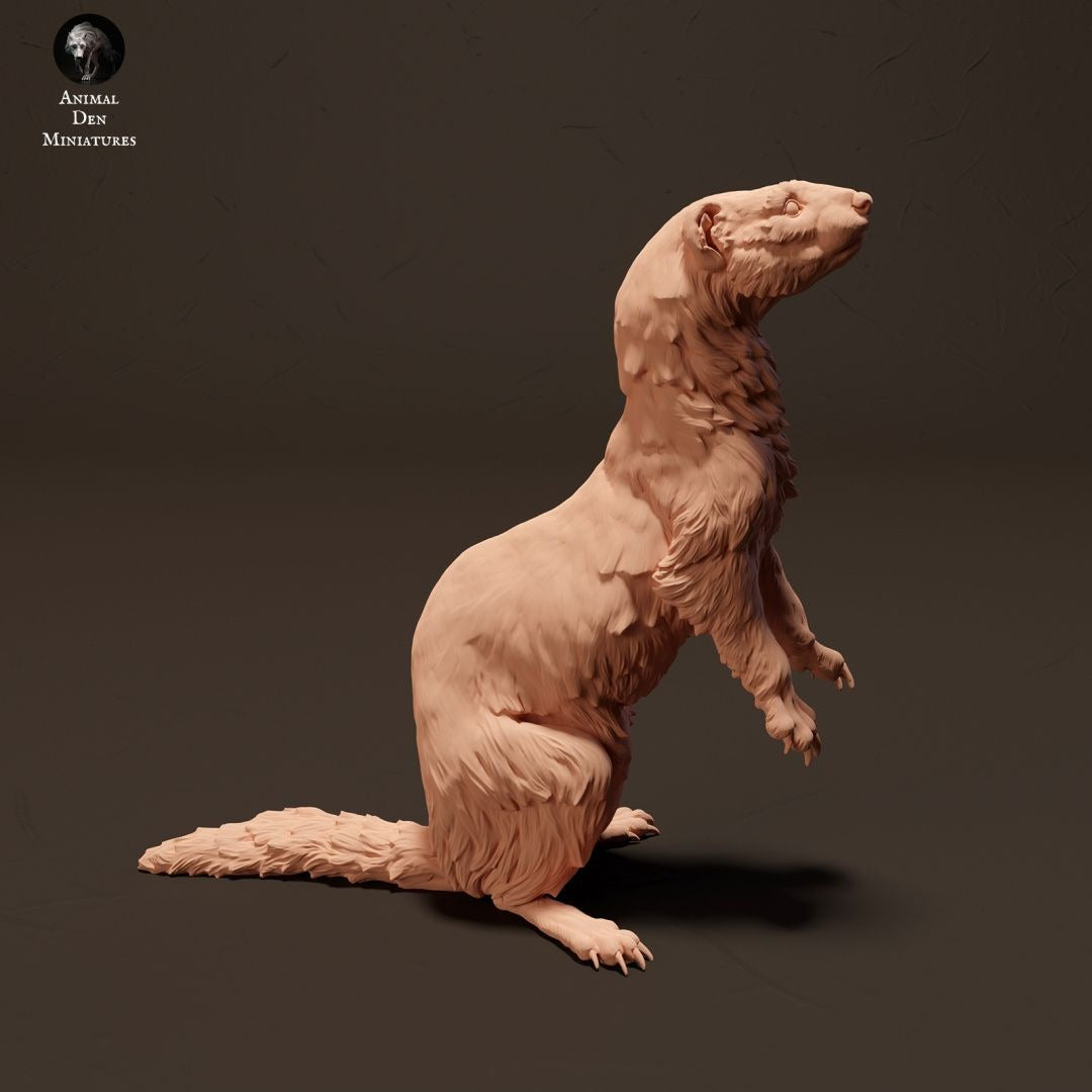 European Polecat - 3d Printed 1/24 Scale Miniature by Animal Den