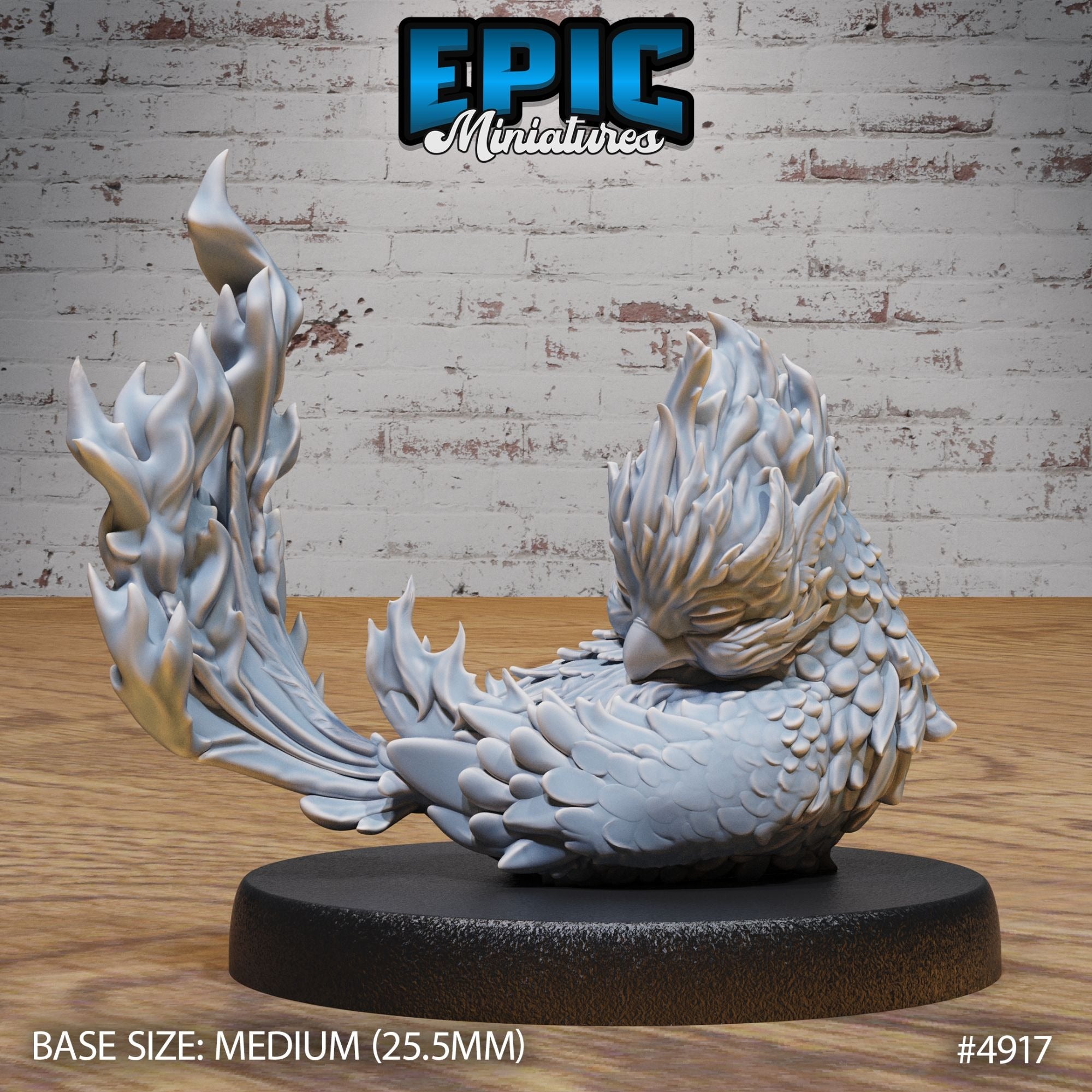 Phoenix Hatchling - 3d Printed Miniature Sculpted by Epic Miniatures