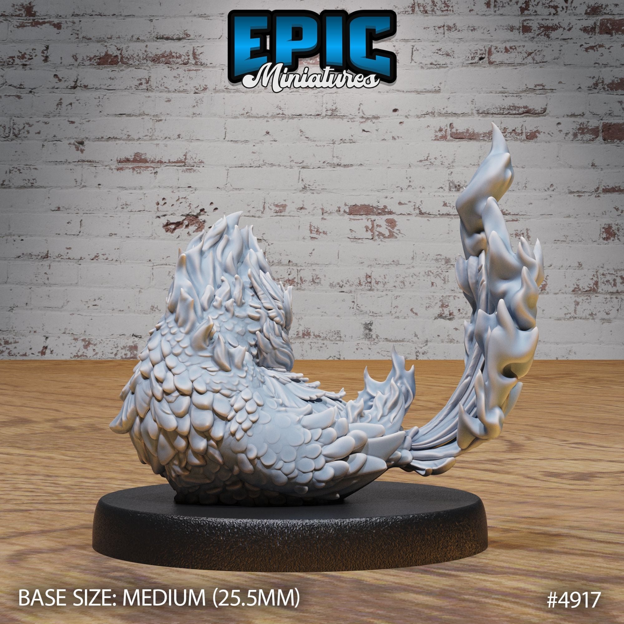 Phoenix Hatchling - 3d Printed Miniature Sculpted by Epic Miniatures