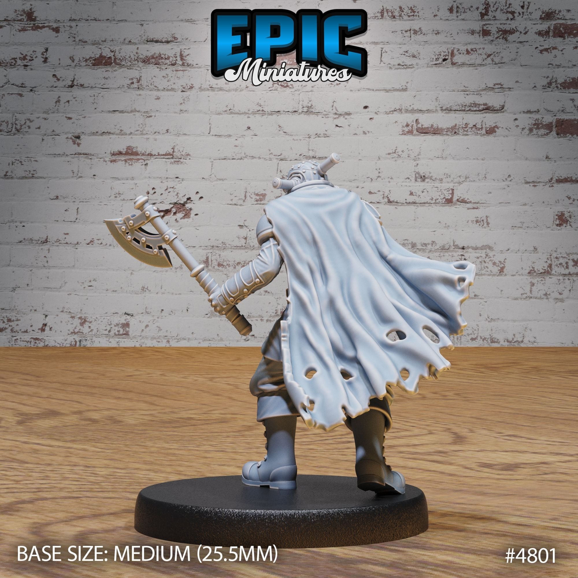 Iron Mind Warrior - 3d Printed Miniature Sculpted by Epic Miniatures