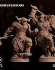 Tauriontaur Barbarian - 3d Printed Miniature by Arcane Minis