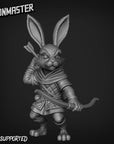 Rabbit Archer - 3d Printed Miniature by Goon Master Games