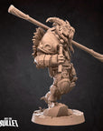 Dragonborn Monk - 3d Printed Miniature sculpted by Bite the Bullet