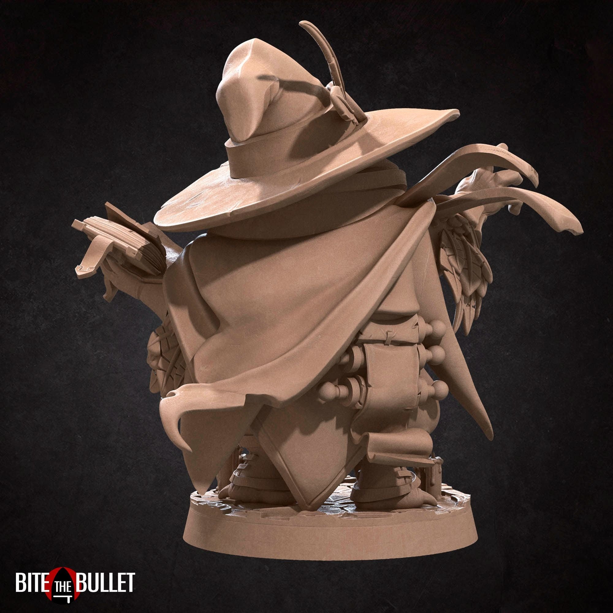 Owlfolk Wizard - 3d Printed Miniature by Bite the Bullet