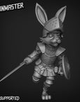 Rabbit Knight - 3d Printed Miniature by Goon Master Games