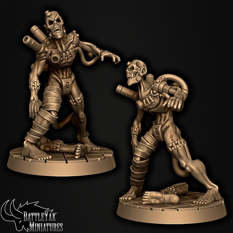 Dregborn Thrall - Blightergast Reanimators - 3d Printed Miniature by Battle Yak Miniatures