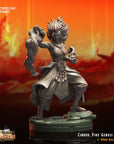 Cinder, Fire Genasi Monk - 3d Printed Miniature Sculpted by Crippled God Foundry