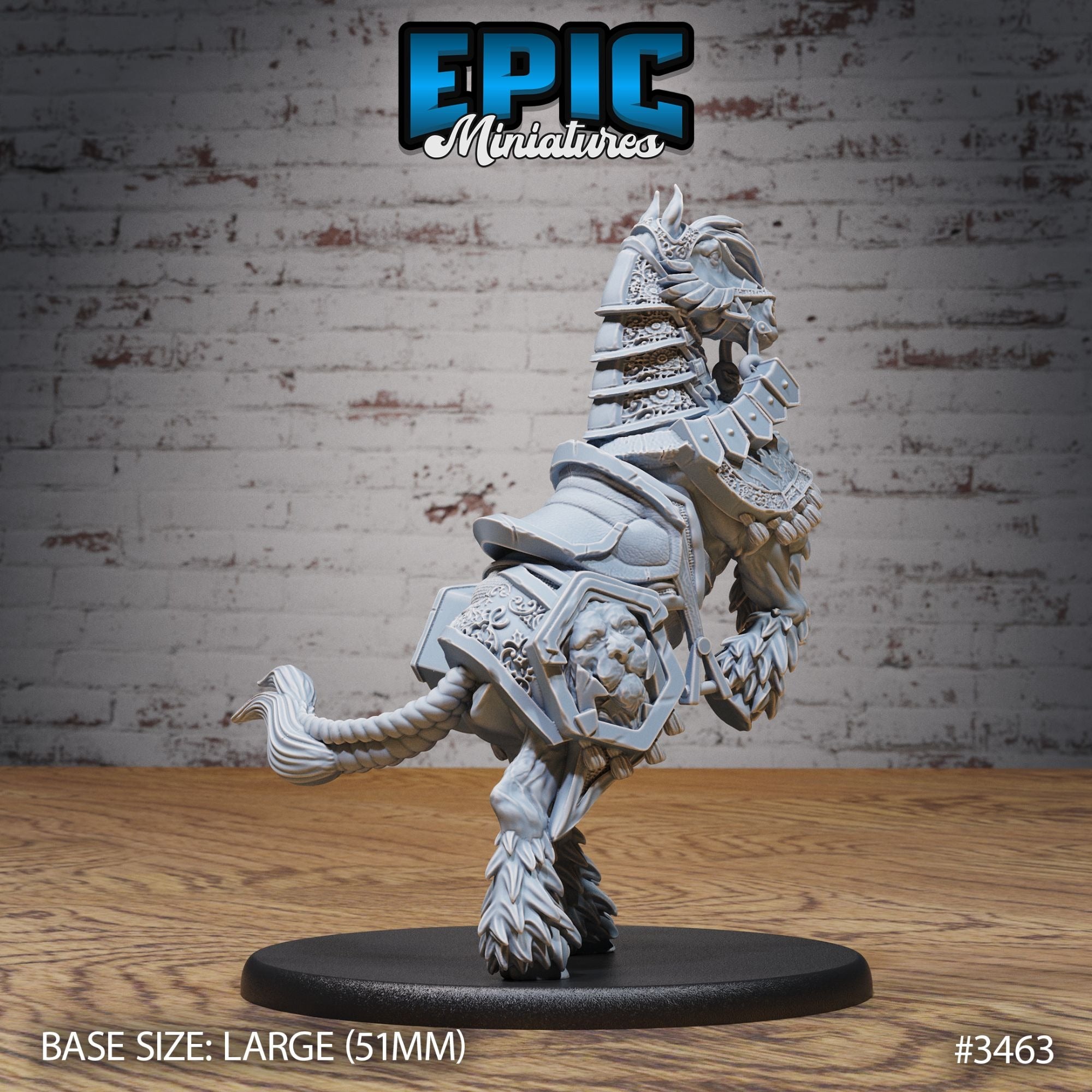 Legendary Horse Mount - 3d Printed by Epic Miniatures