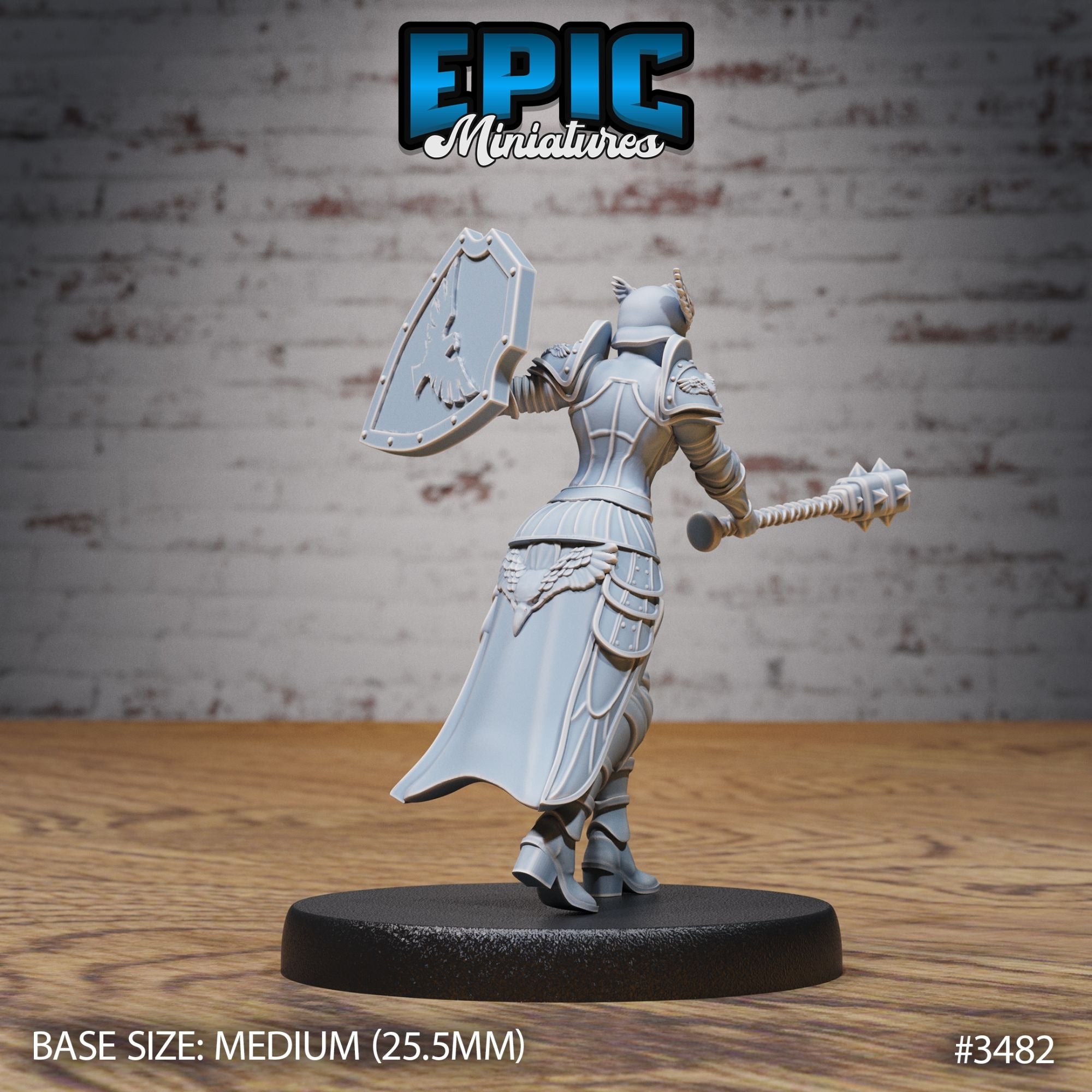 Knight Lady Gisella - 3d Printed by Epic Miniatures