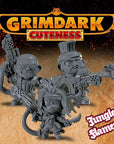 Jungle Flamers - 3d Printed Grimdark Cuteness Chibi Miniature