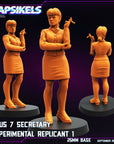 Nexus 7 Secretary - 3d Printed Miniature Sculpted by Papsikels Miniatures