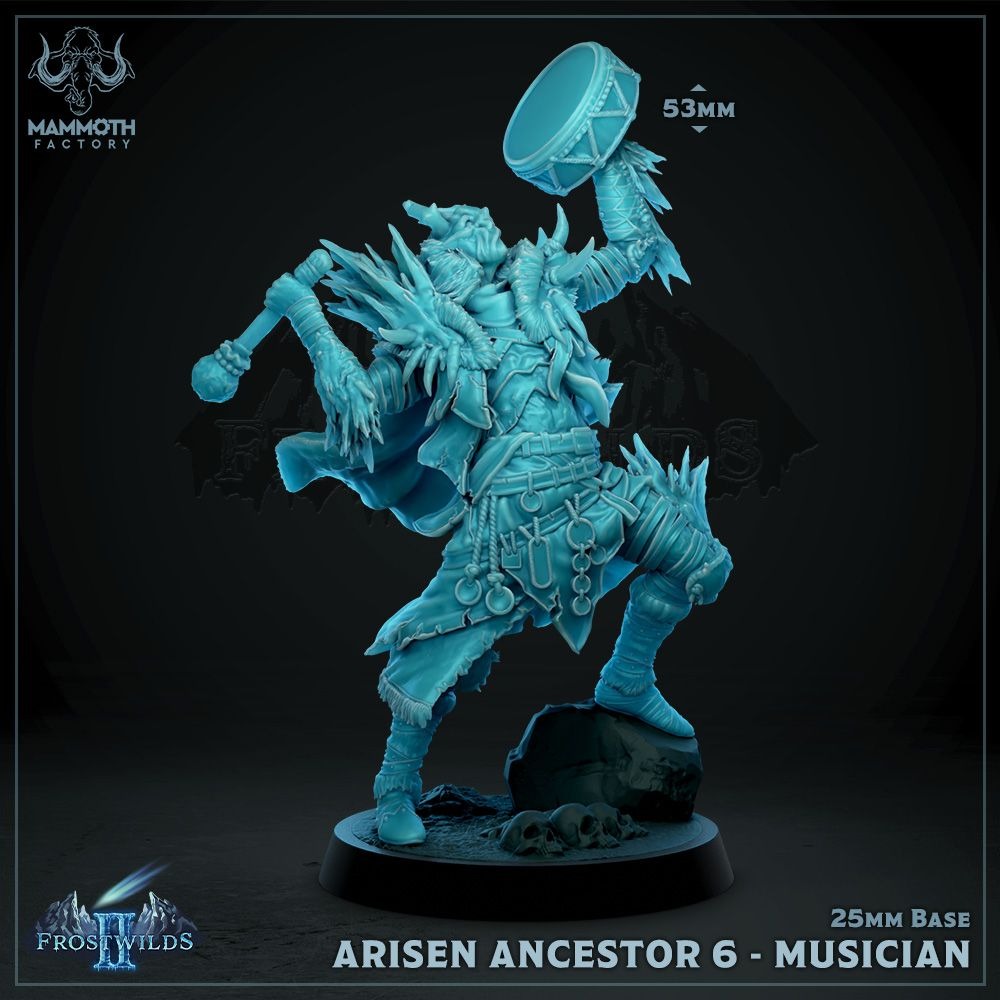 Arisen Ancestor - Frostwilds Pt 2 - 3d Printed Miniature by Mammoth Factory